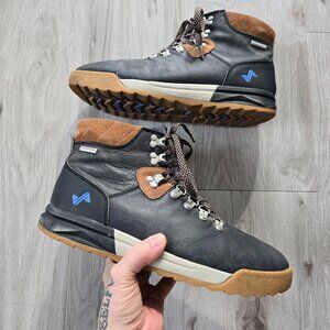 Forsake | Patch black brown waterproof granola lace-up hiking boots | WMS 10